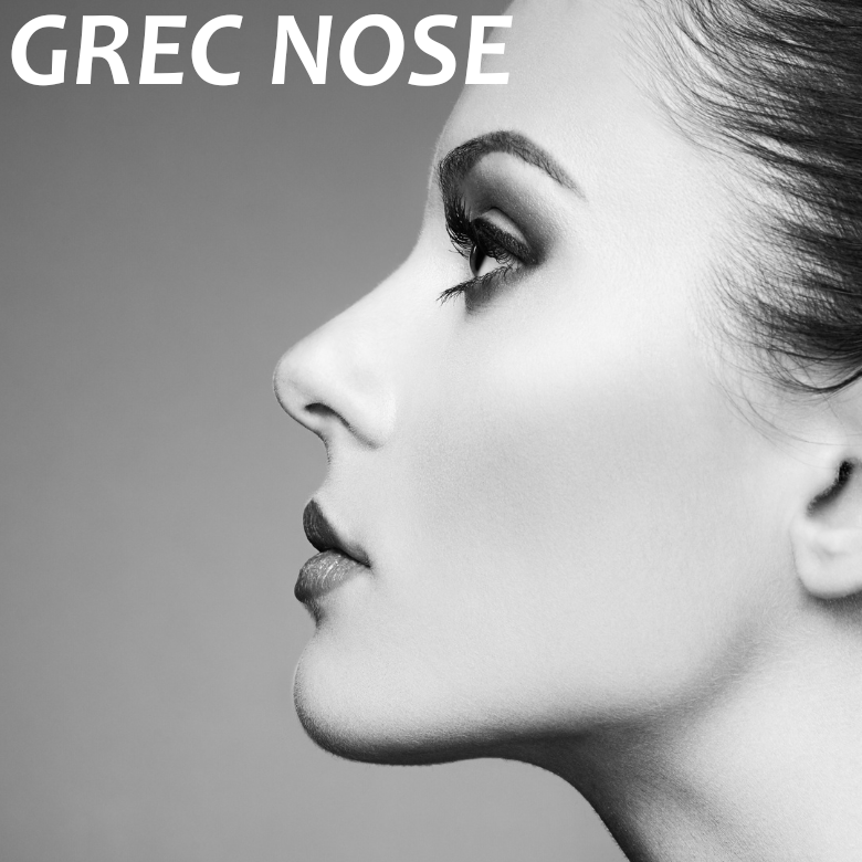 woman with a grec nose